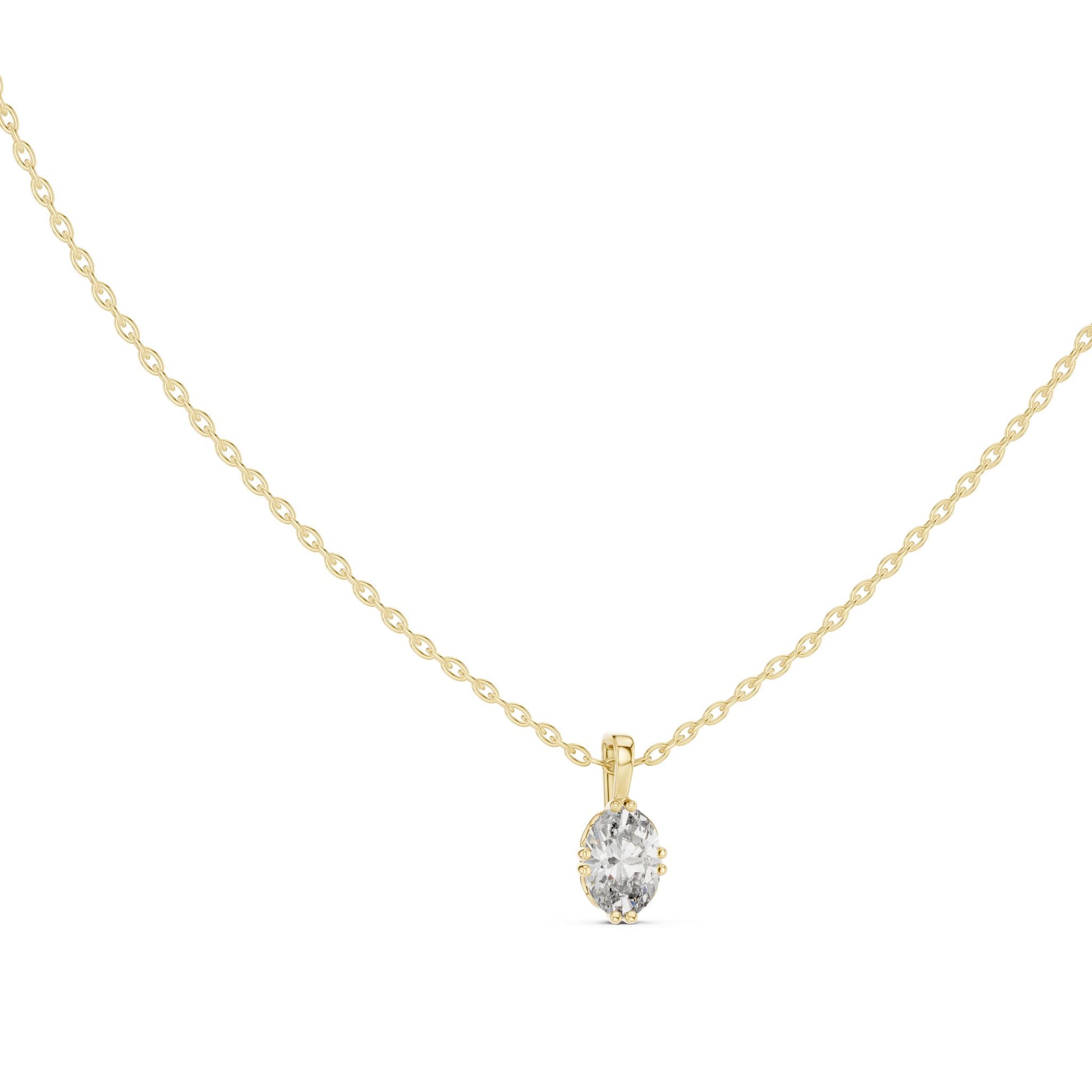 Oval Lab Grown Diamond Pendant