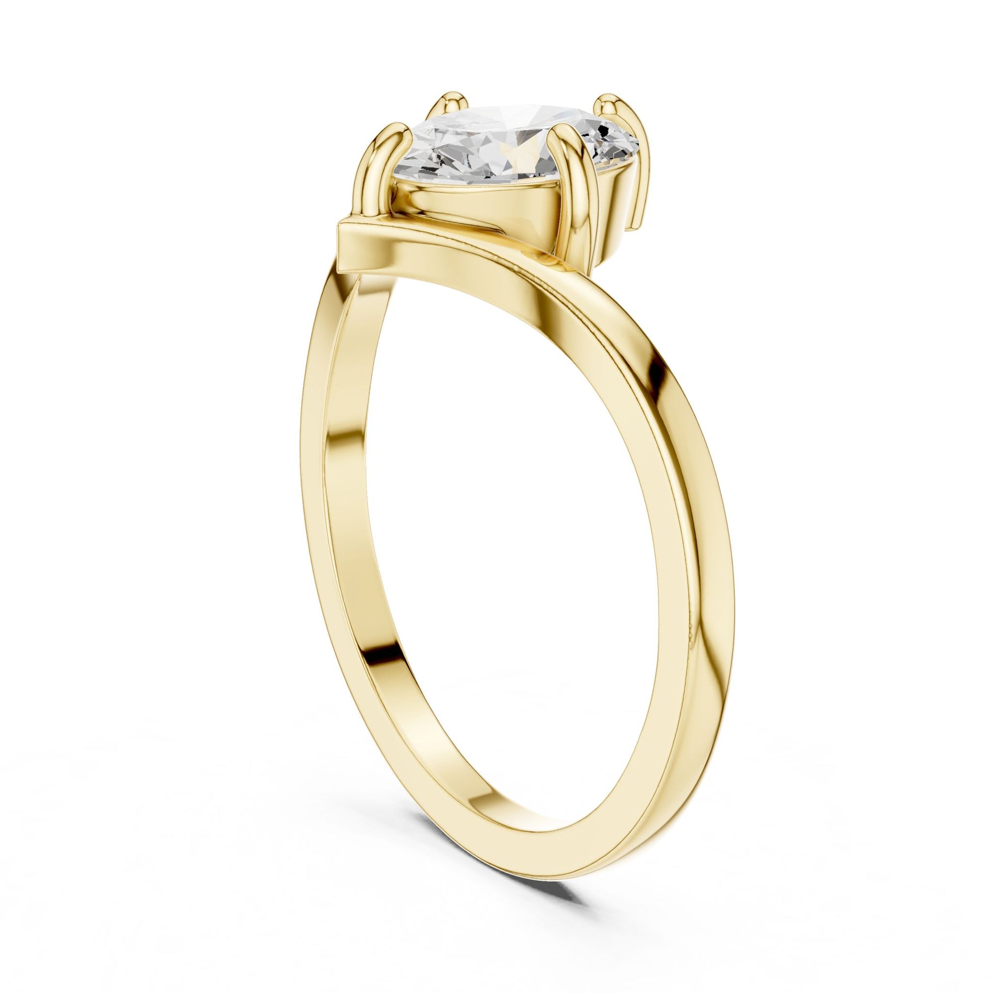Oval Lab Grown Diamond Solitaire Engagement Ring