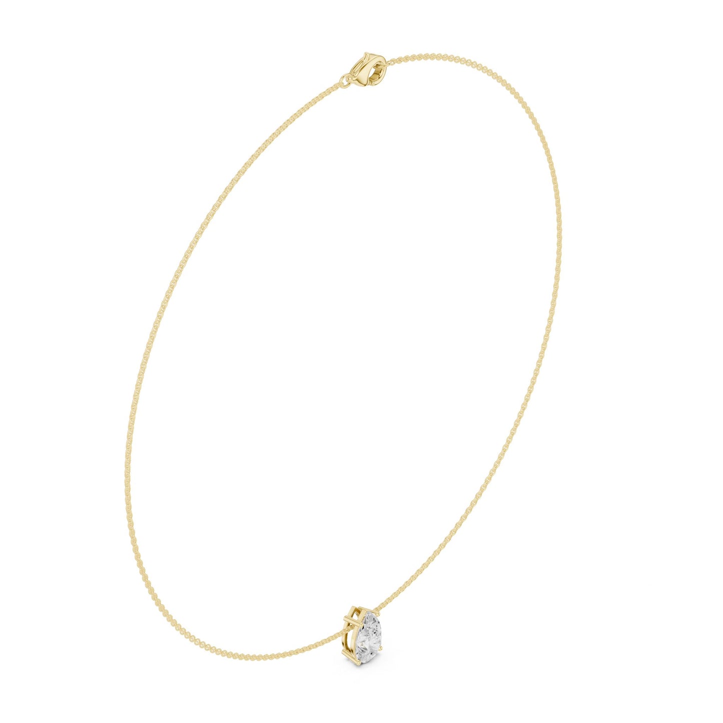 Oval Lab Grown Diamond Pendant