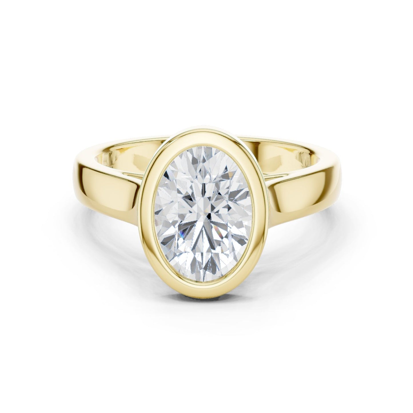 Oval Lab Grown Diamond Solitaire Engagement Ring