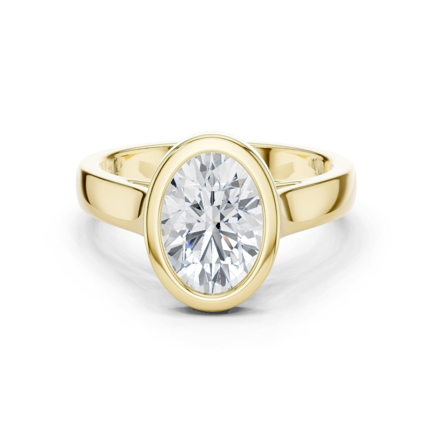 Oval Lab Grown Diamond Solitaire Engagement Ring