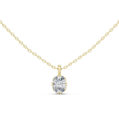 Oval Lab Grown Diamond Pendant