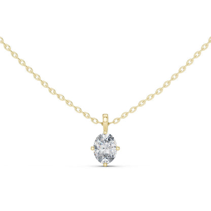 Oval Lab Grown Diamond Pendant