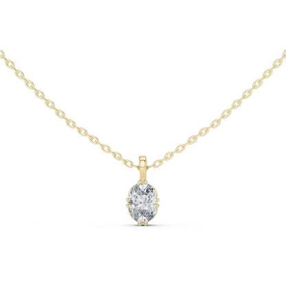 Oval Lab Grown Diamond Pendant