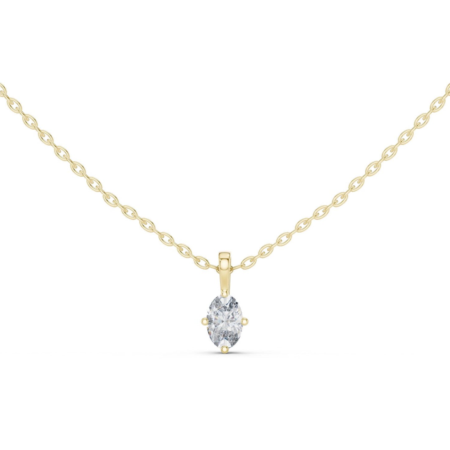 Oval Lab Grown Diamond Pendant