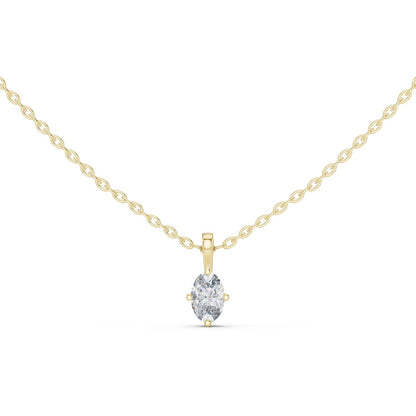 Oval Lab Grown Diamond Pendant