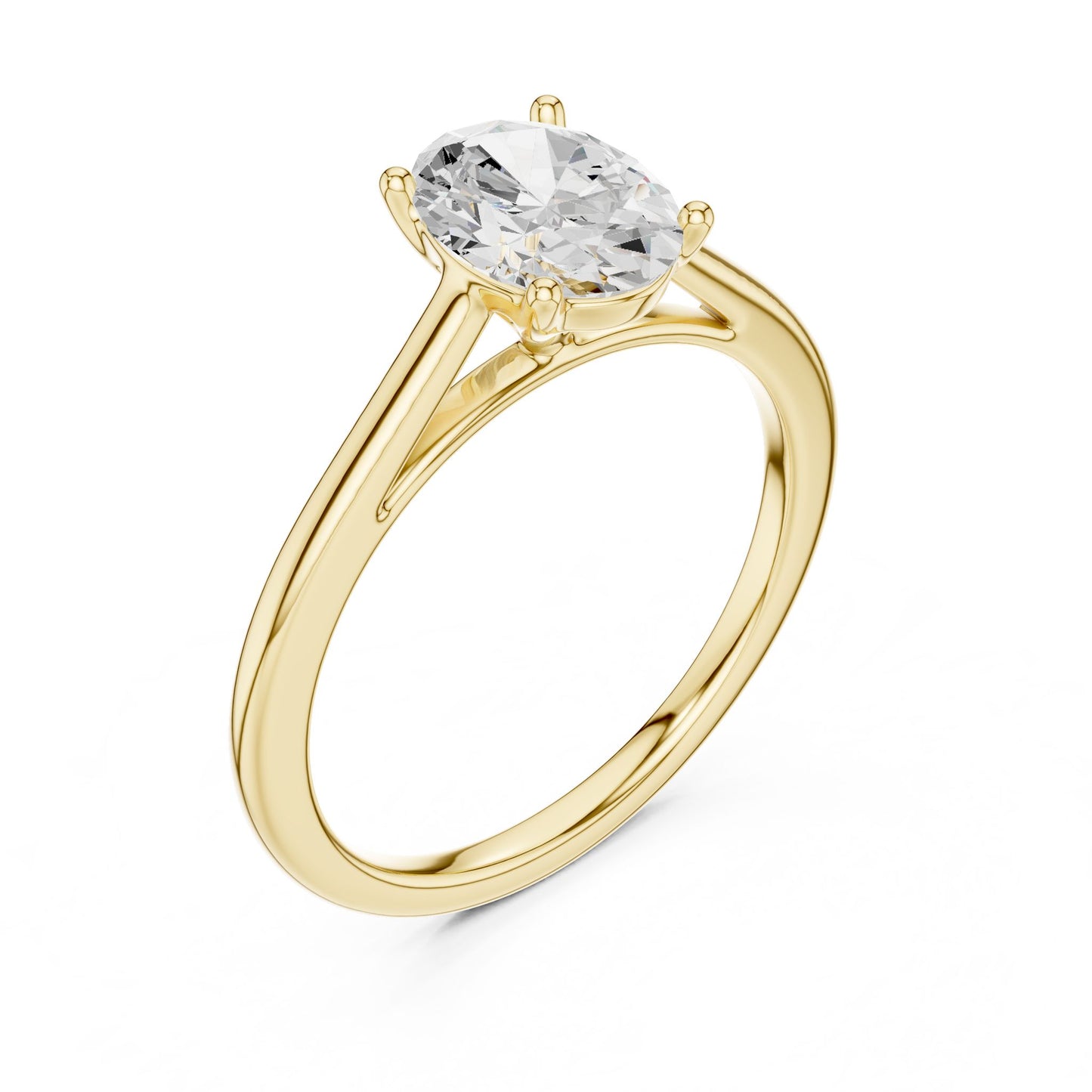 Women's Oval Lab Grown Diamond Ring