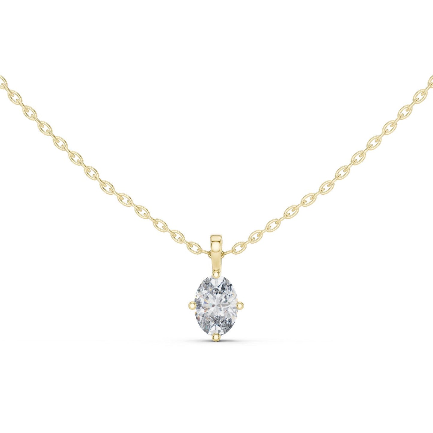 Oval Lab Grown Diamond Pendant