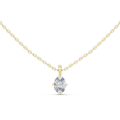 Oval Lab Grown Diamond Pendant