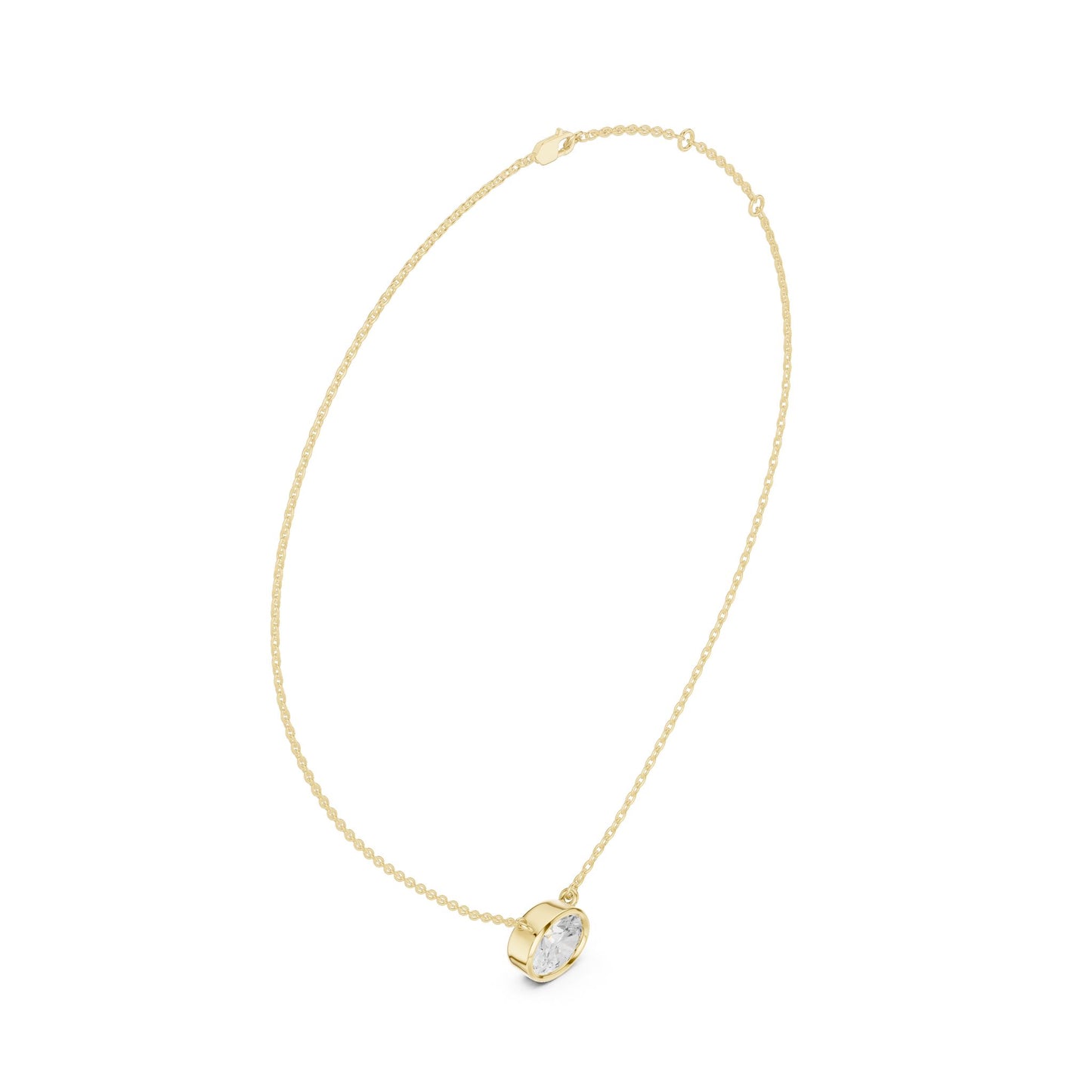 Oval Lab Grown Diamond Pendant