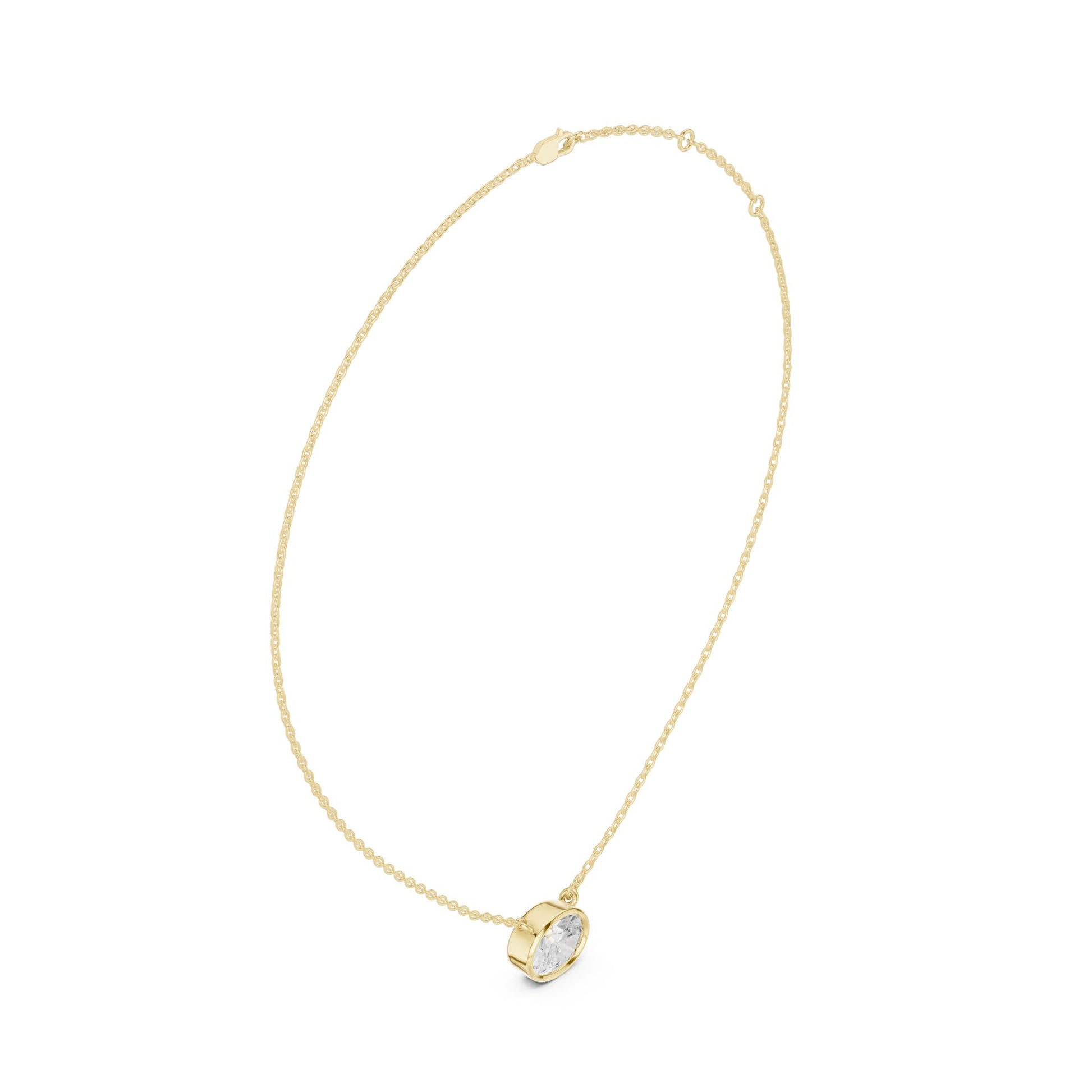 Oval Lab Grown Diamond Pendant
