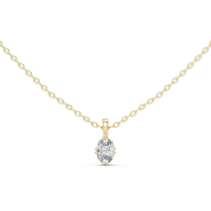 Oval Lab Grown Diamond Pendant
