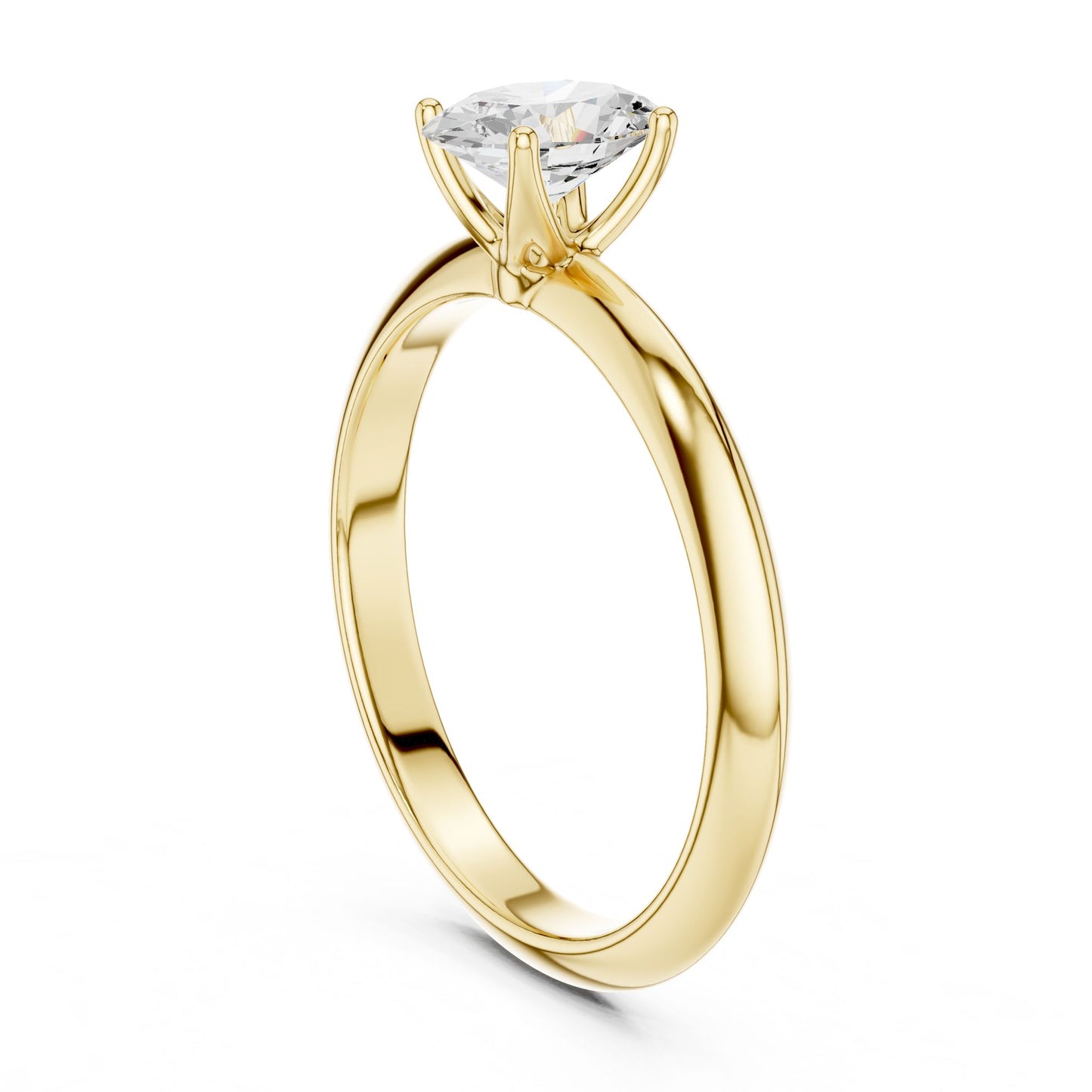 Oval Lab Grown Diamond Solitaire Engagement Ring
