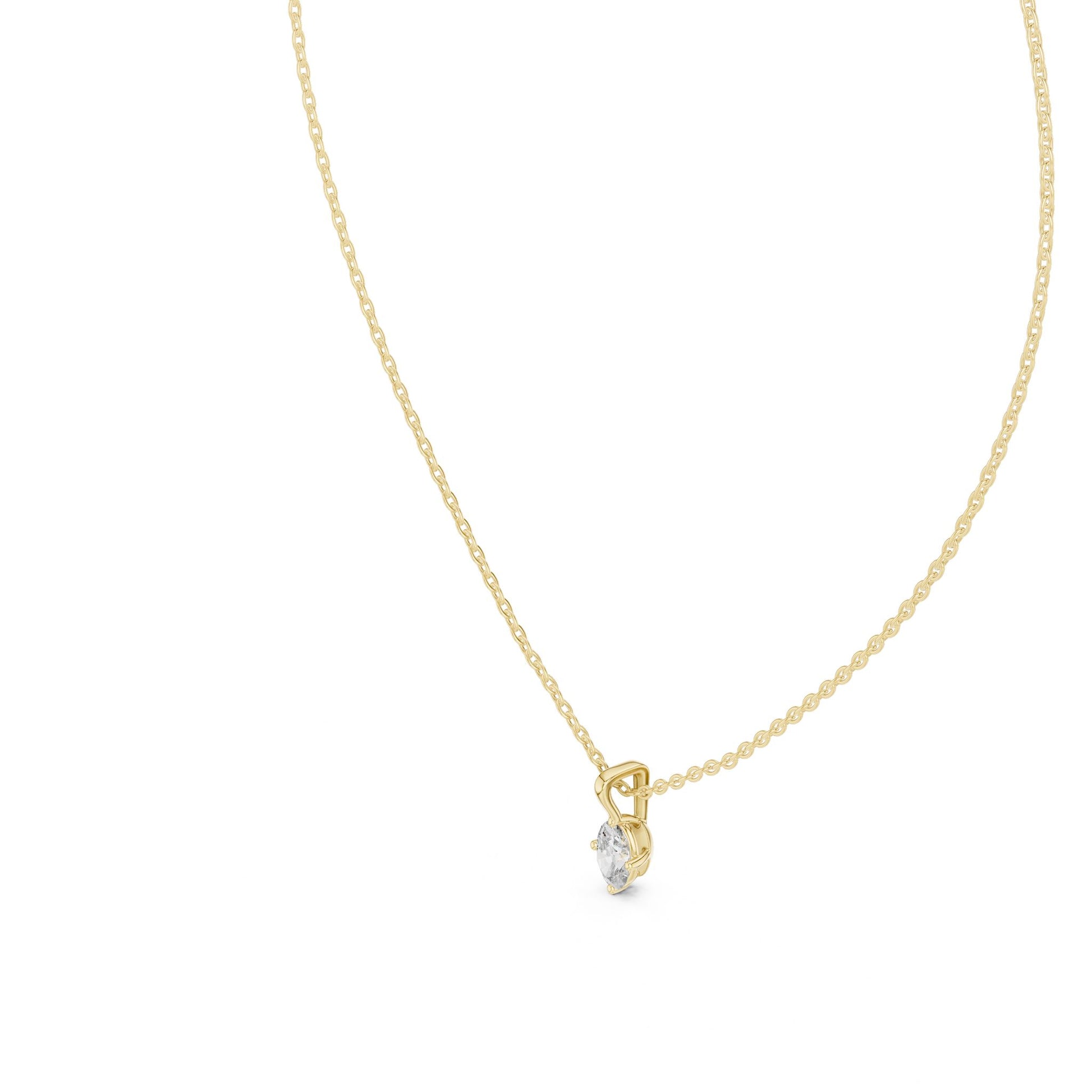 Oval Lab Grown Diamond Pendant