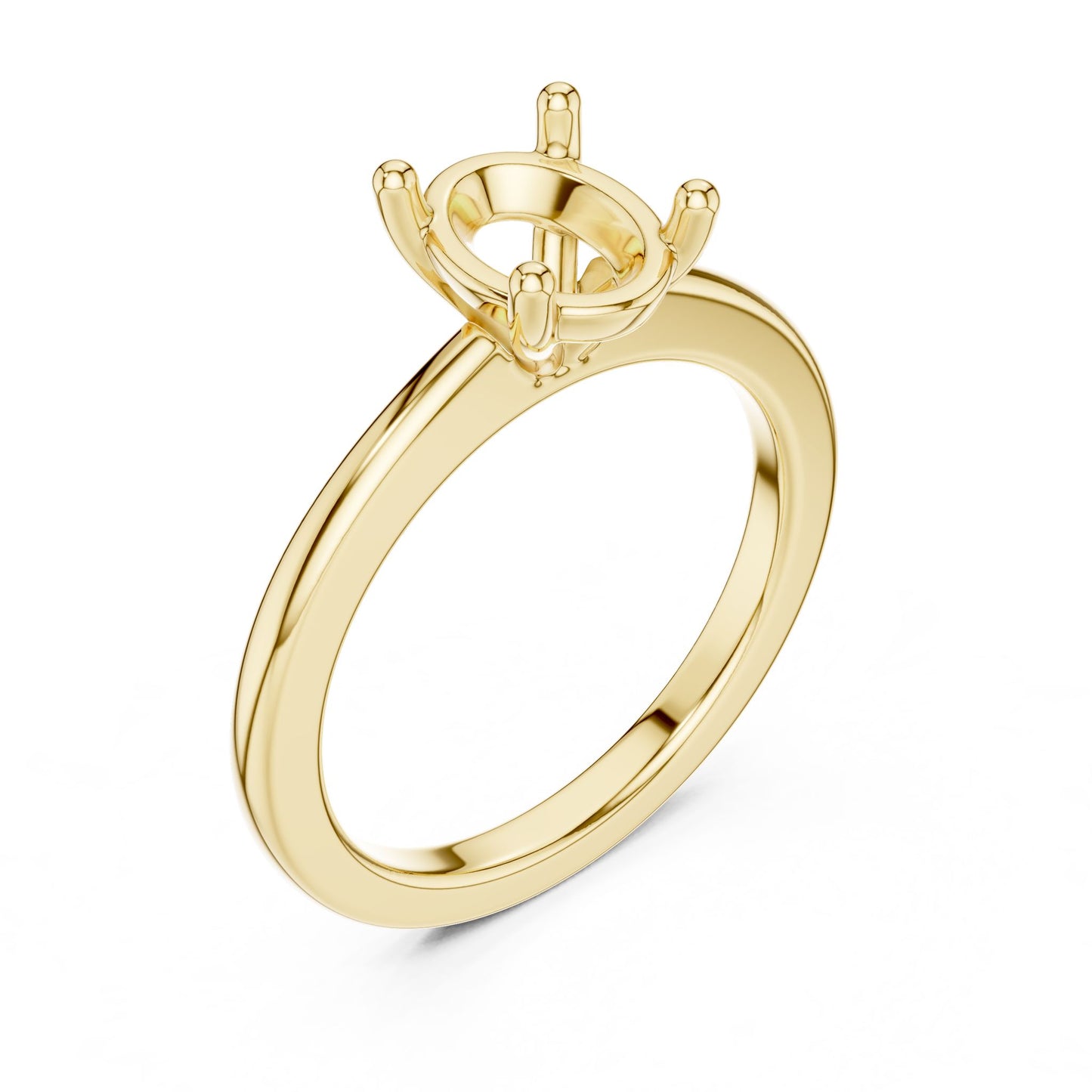 Oval Lab Grown Diamond Solitaire Engagement Ring