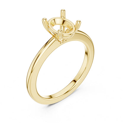 Oval Lab Grown Diamond Solitaire Engagement Ring