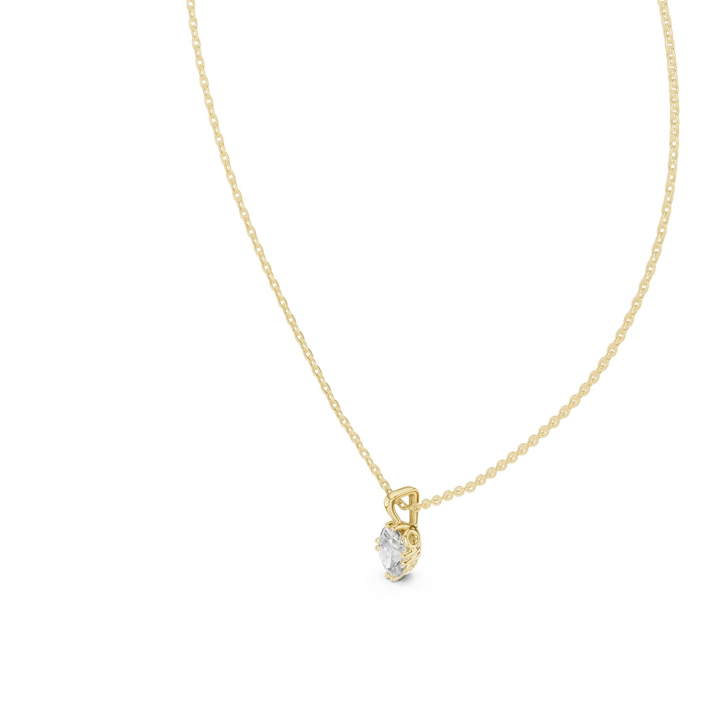 Oval Lab Grown Diamond Pendant