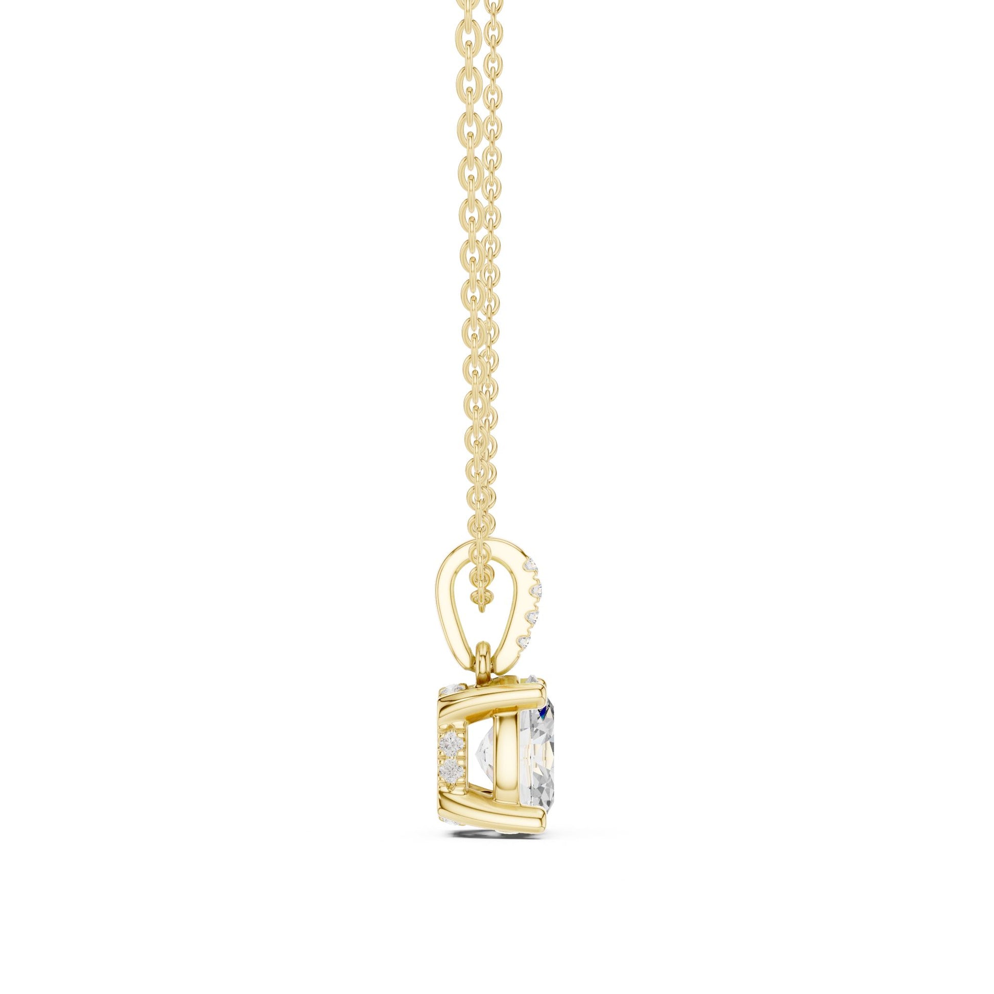 Oval Lab Grown Diamond Pendant