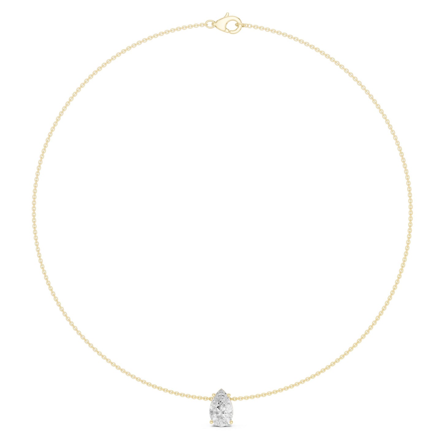 Oval Lab Grown Diamond Pendant