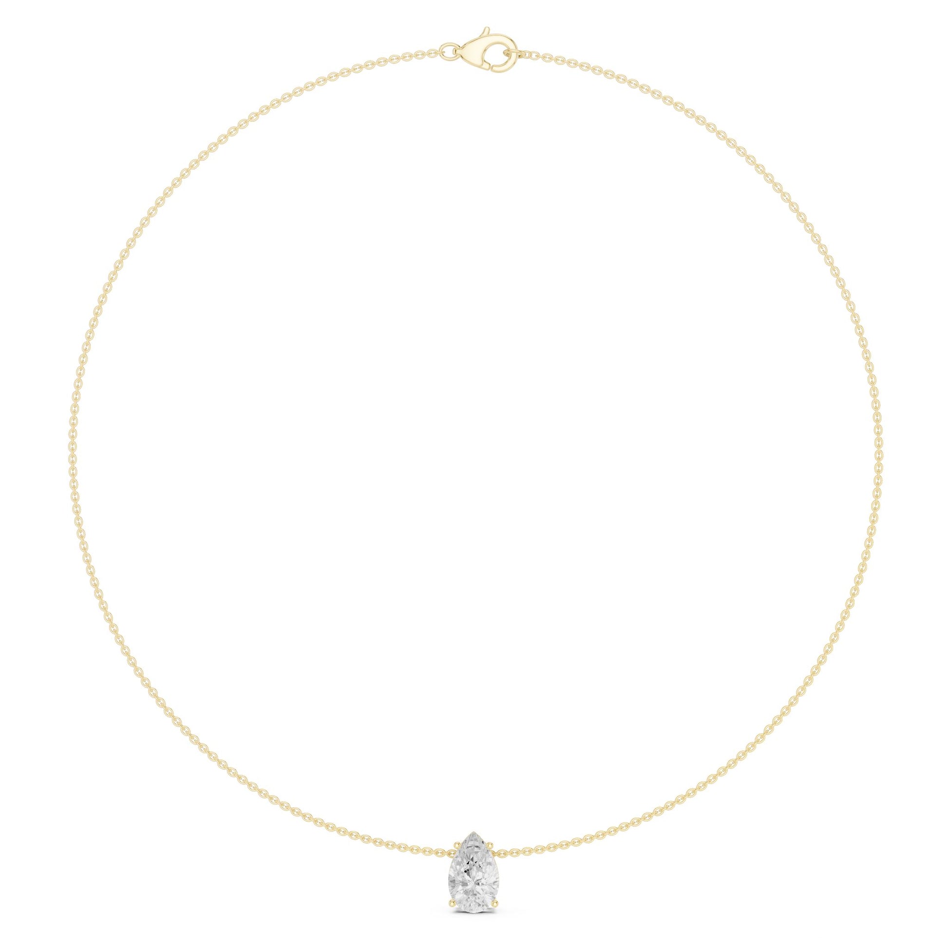 Oval Lab Grown Diamond Pendant