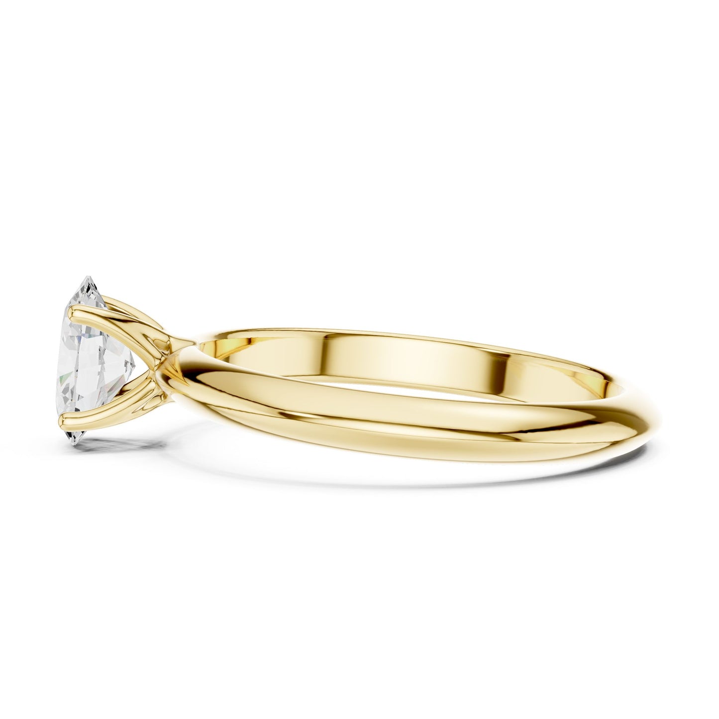 Oval Lab Grown Diamond Solitaire Engagement Ring