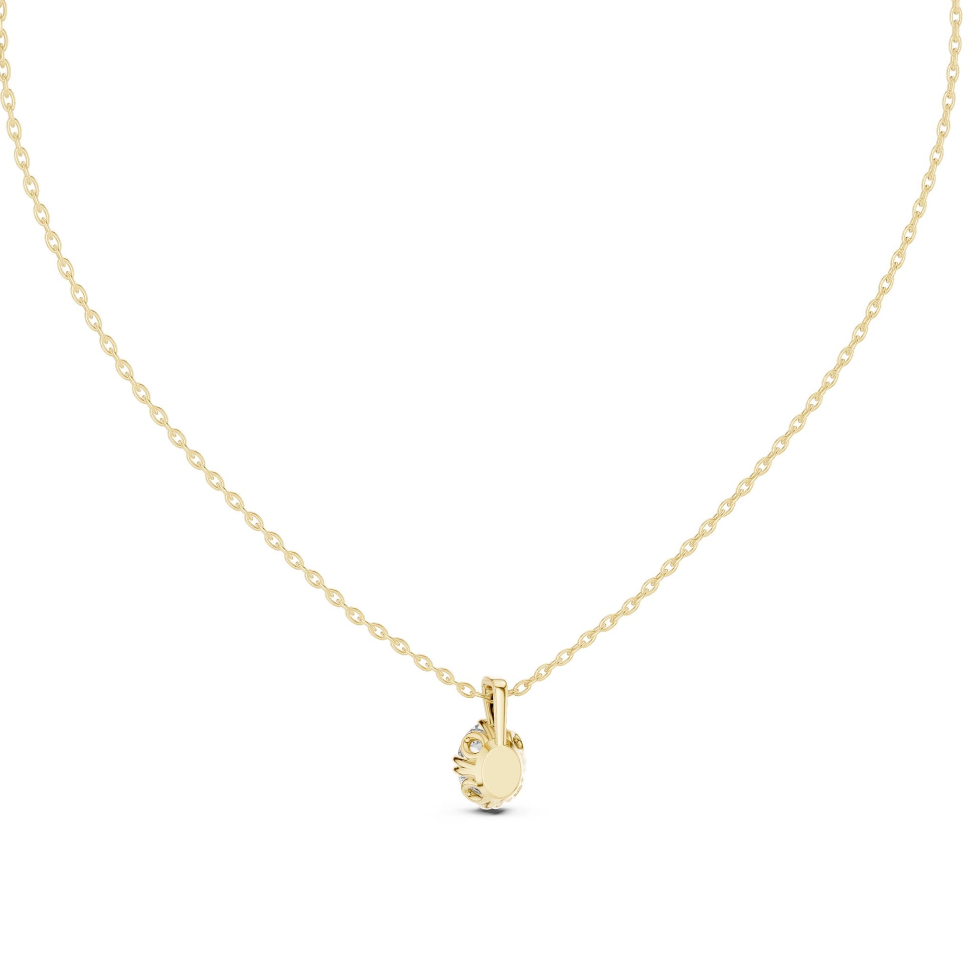 Oval Lab Grown Diamond Pendant