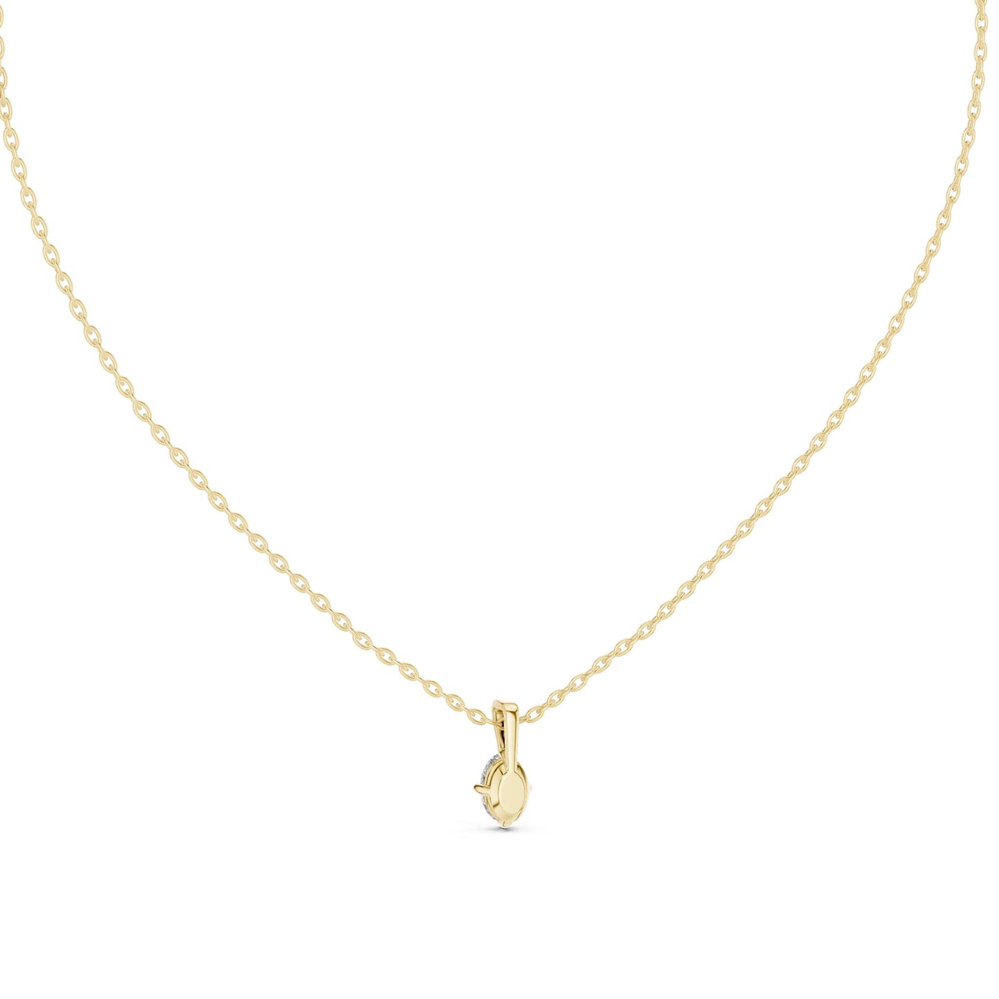 Oval Lab Grown Diamond Pendant
