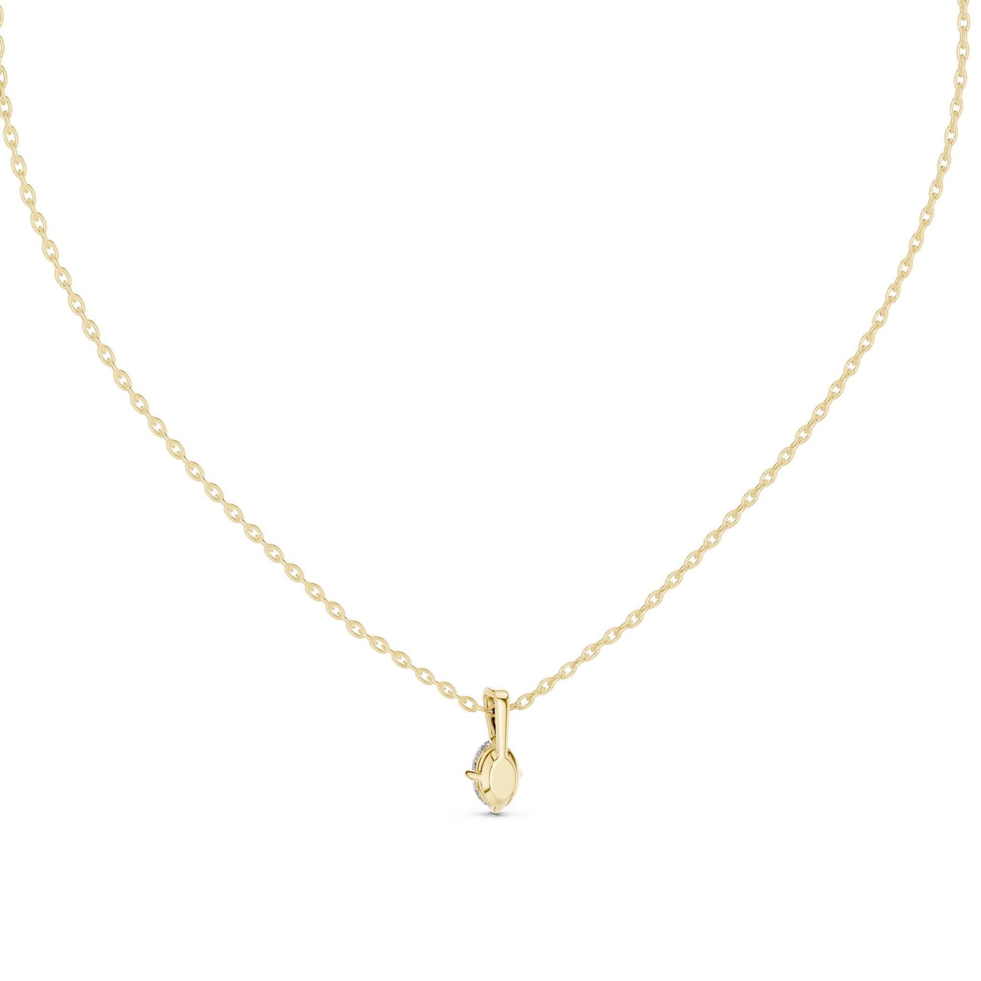 Oval Lab Grown Diamond Pendant