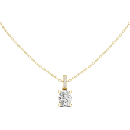 Oval Lab Grown Diamond Pendant