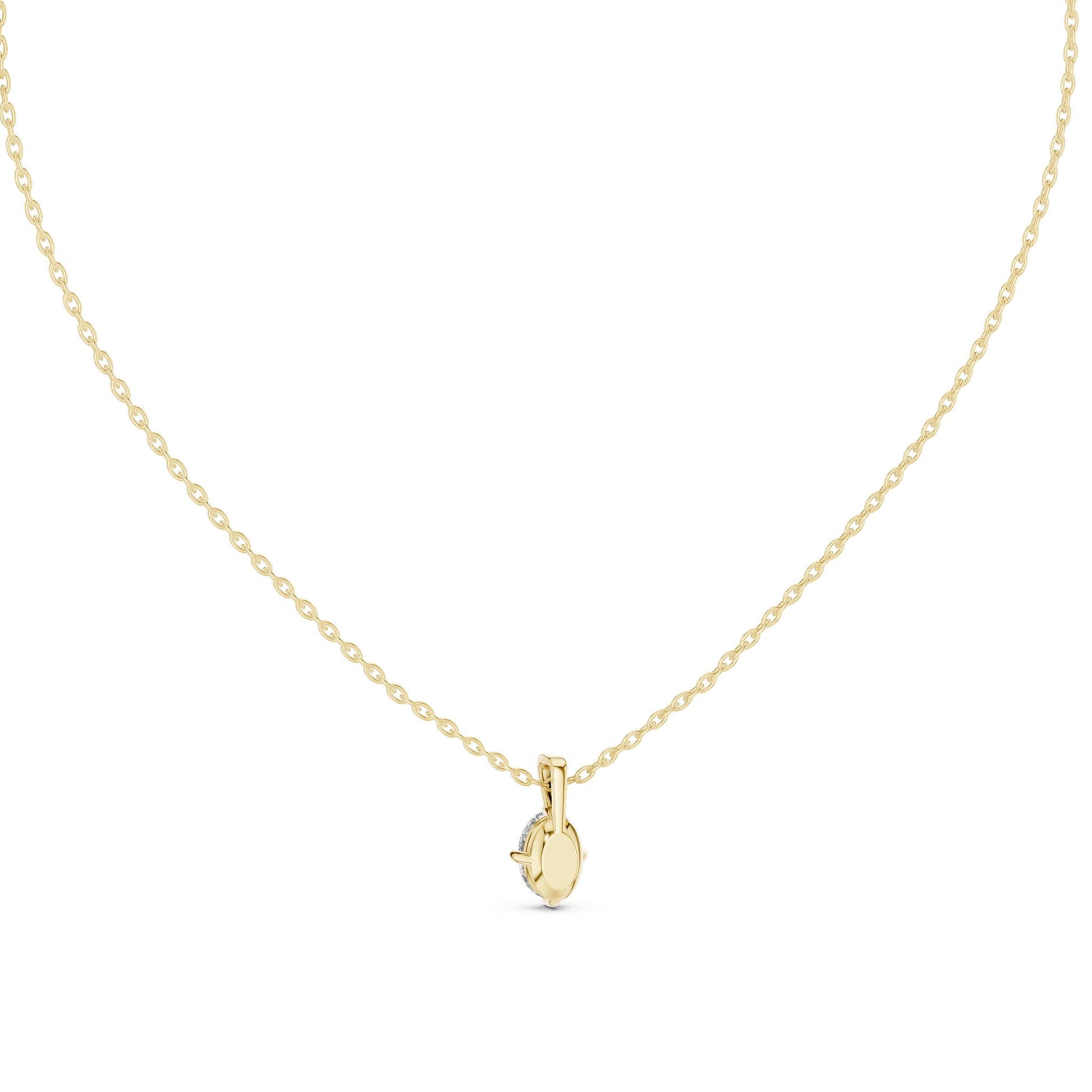 Oval Lab Grown Diamond Pendant