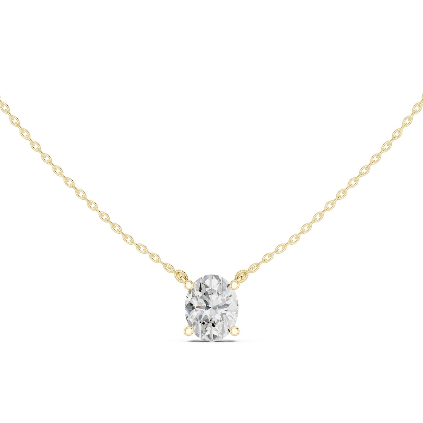Oval Lab Grown Diamond Pendant