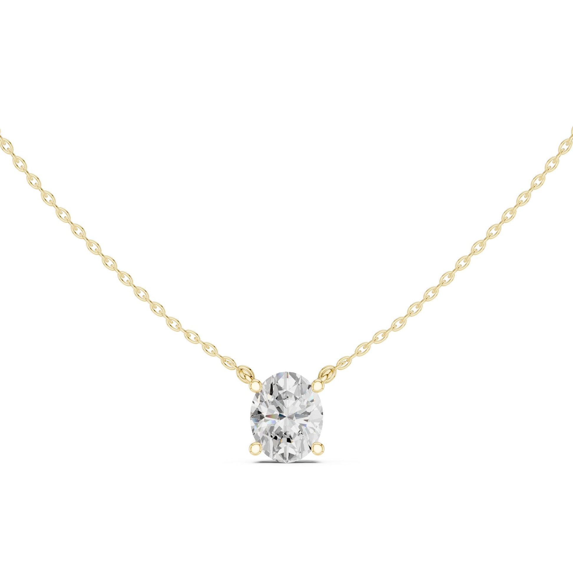 Oval Lab Grown Diamond Pendant