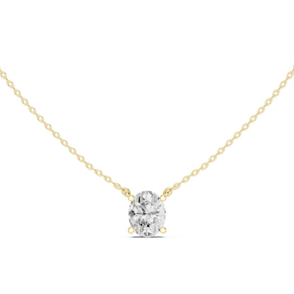Oval Lab Grown Diamond Pendant