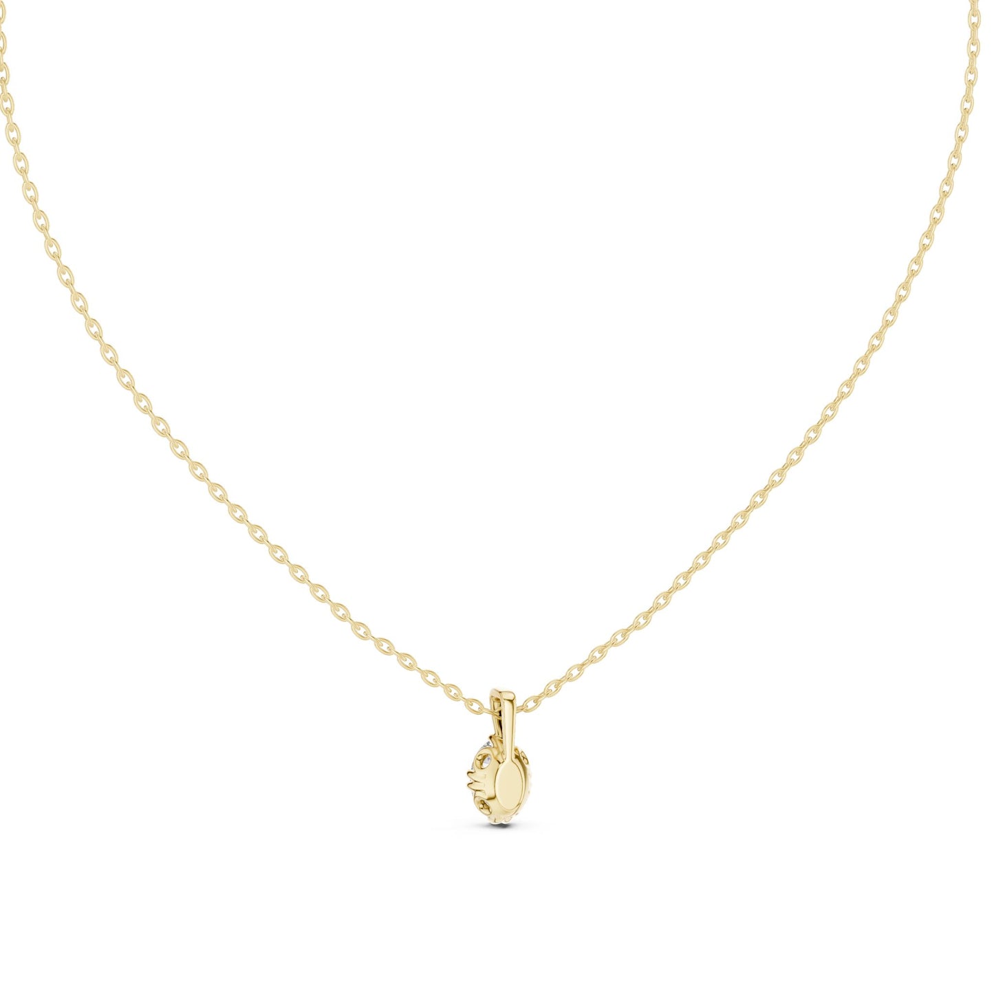Oval Lab Grown Diamond Pendant