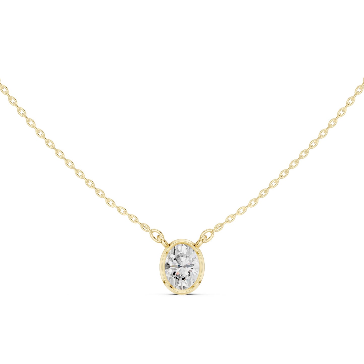 Oval Lab Grown Diamond Pendant