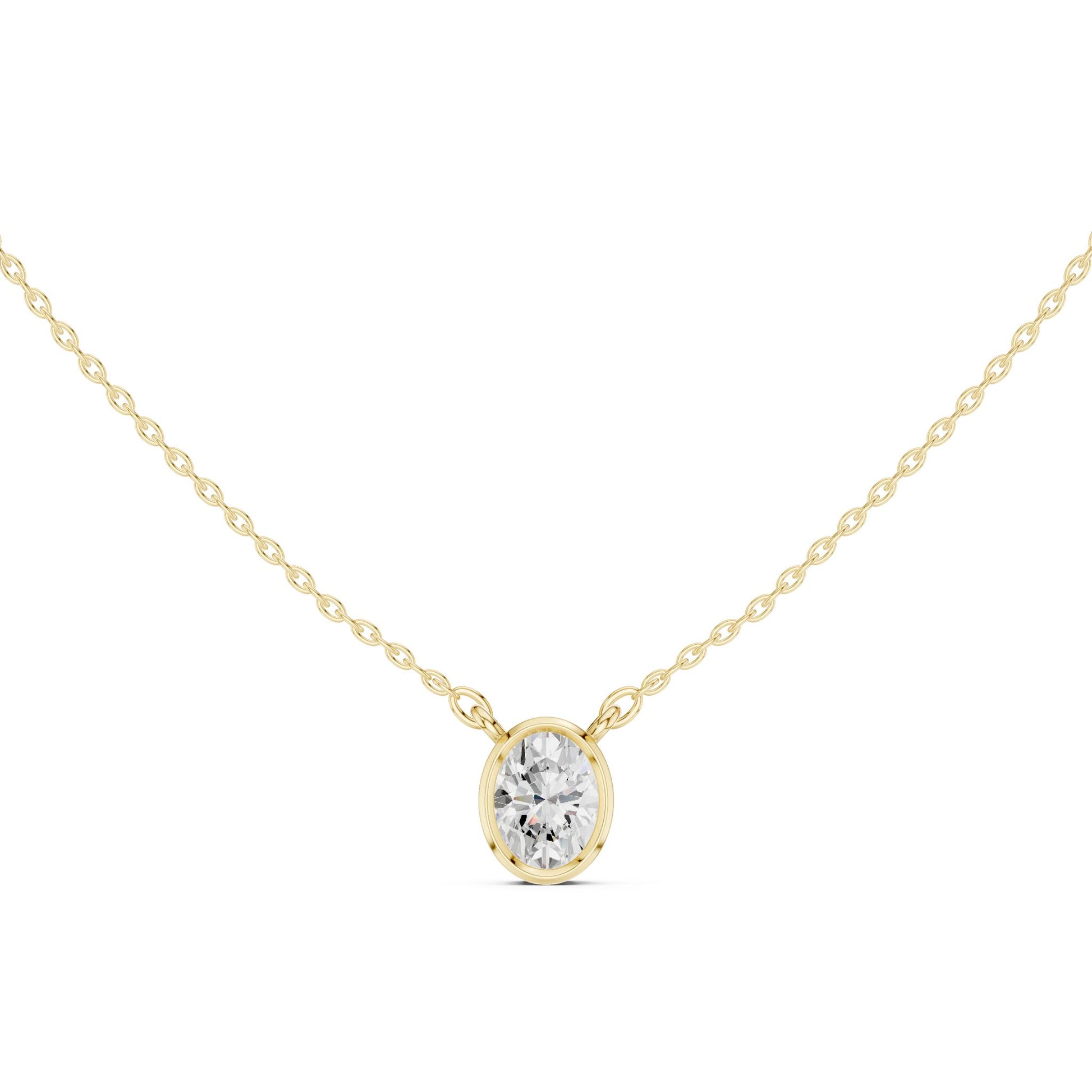Oval Lab Grown Diamond Pendant