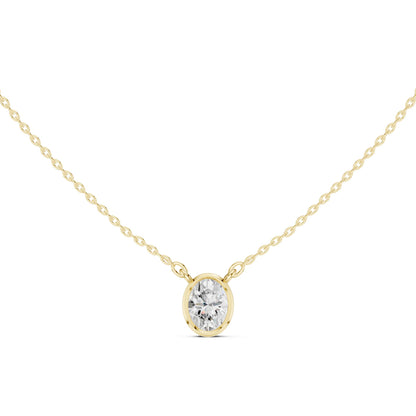 Oval Lab Grown Diamond Pendant
