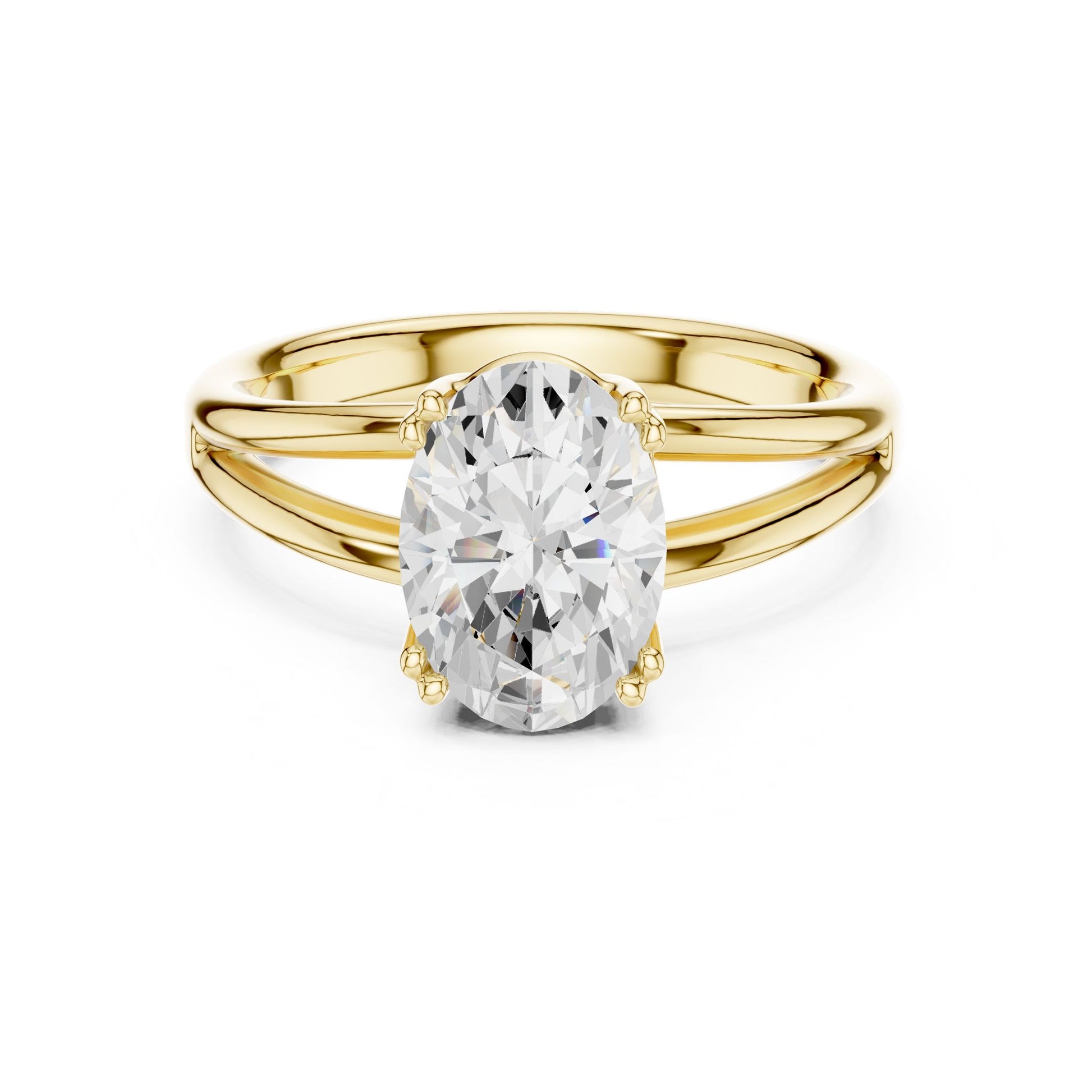 Oval Lab Grown Diamond Solitaire Engagement Ring