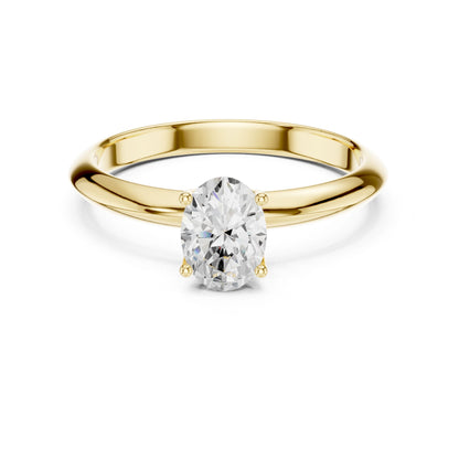 Oval Lab Grown Diamond Solitaire Engagement Ring