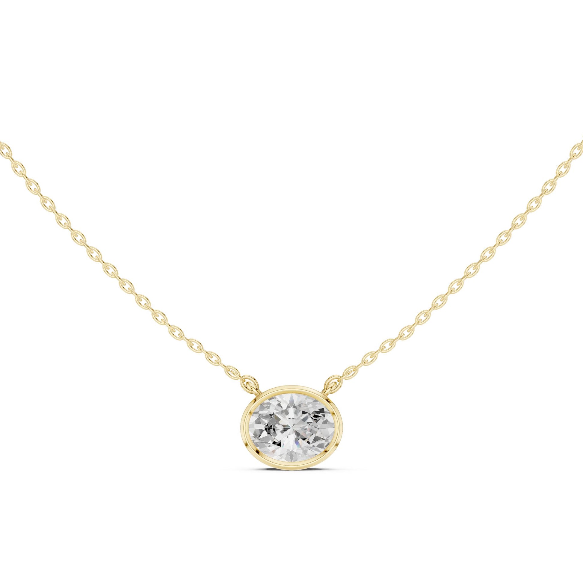 Oval Lab Grown Diamond Pendant