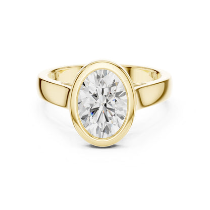 Oval Lab Grown Diamond Solitaire Engagement Ring