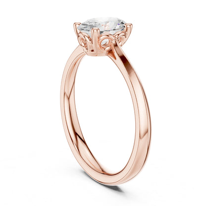 Oval Lab Grown Diamond Solitaire Engagement Ring
