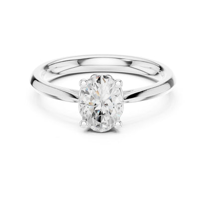 Oval Lab Grown Diamond Solitaire Engagement Ring