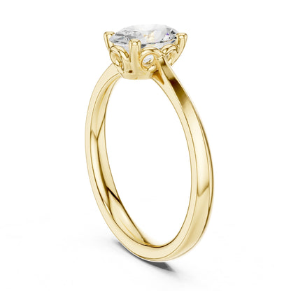 Oval Lab Grown Diamond Solitaire Engagement Ring