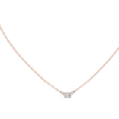Oval Lab Grown Diamond Three-Stone Pendant