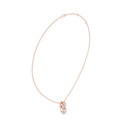 Oval Lab Grown Diamond Three-Stone Pendant