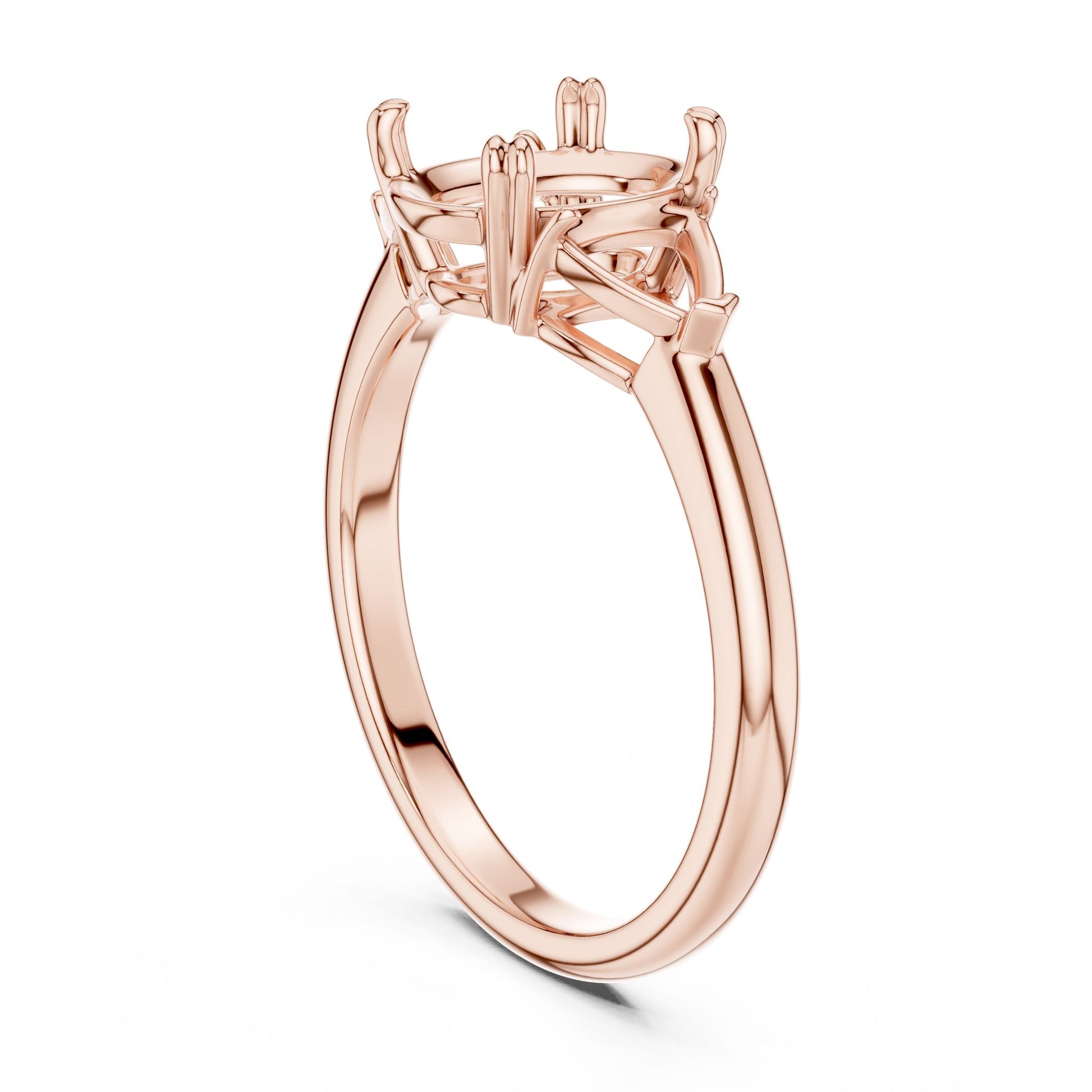 Oval Lab Grown Diamond Three-Stone Engagement Ring