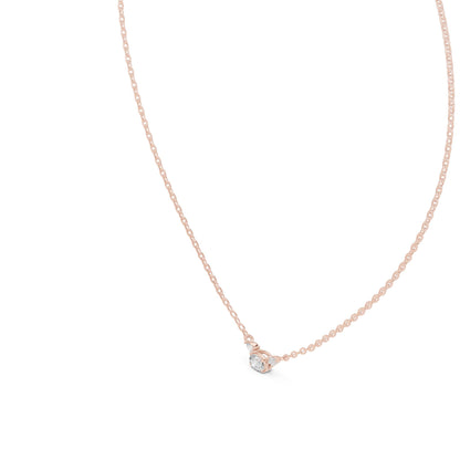 Oval Lab Grown Diamond Three-Stone Pendant