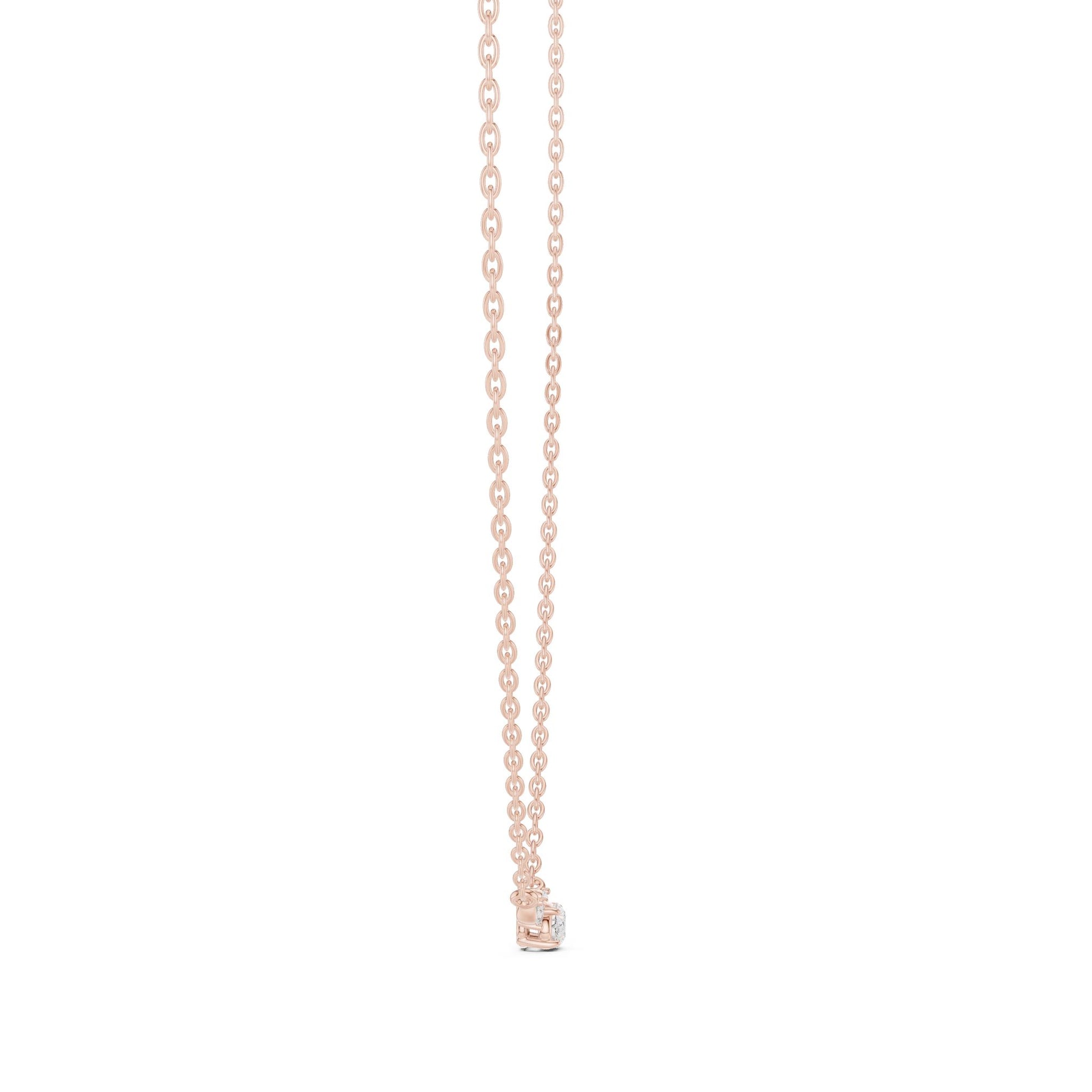 Oval Lab Grown Diamond Three-Stone Pendant