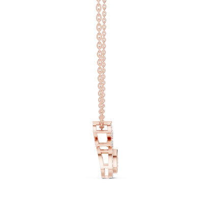 Oval Lab Grown Diamond Three-Stone Pendant
